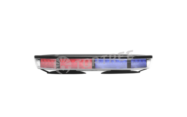 Mini barre lumineuse d'avertissement LED rouge-bleu