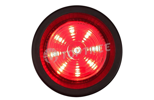 Rotes rundes Stopp-Blinker-R&uuml;cklicht