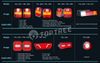 Luz trasera de 4 funciones compatible con VW/Ford