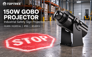 Projektor Gobo Industri 150W untuk Tanda Keselamatan Gudang