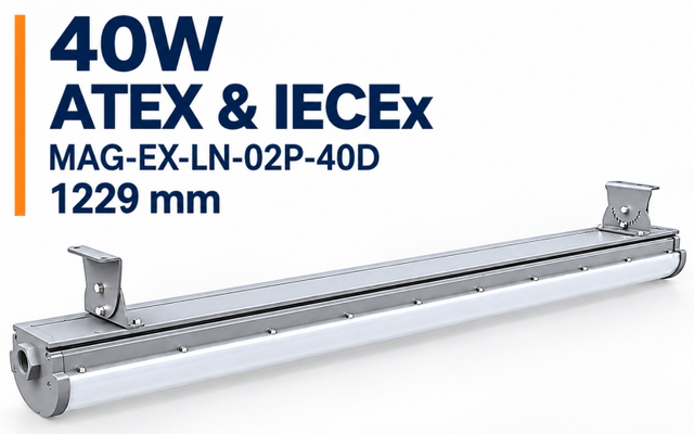 Lekapan Lampu Jalur Linear LED Kalis Letupan 4kaki